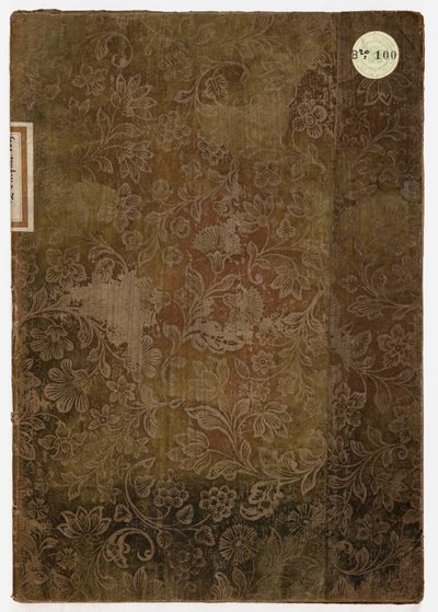 Księga etykiety pałacu książęcego w Lukce, Lukka, 1805 (tkanina haftowana i papier) autorstwa French School