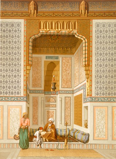 Mesquita Bordeyny, Cairo (lito de cor)polonês autorstwa French School