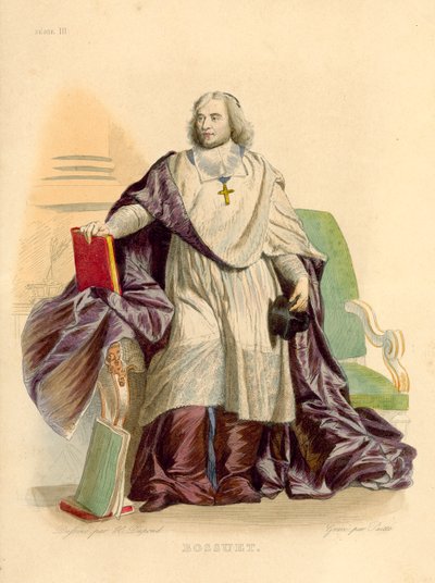 Bossuet (kolorowy grawer) autorstwa French School