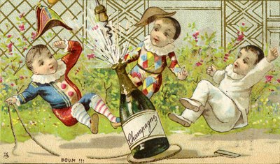 Bum!!! Szampan!, ok. 1895 (patrz także 488393) autorstwa French School