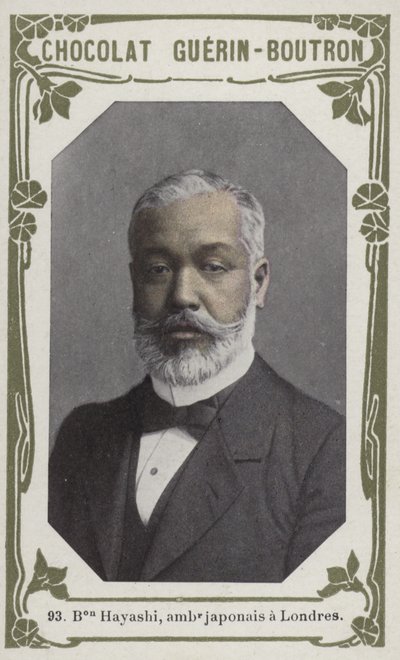 Boutron Hayashi, ambasador Japonii w Londynie (kolorowe zdjęcie) autorstwa French School