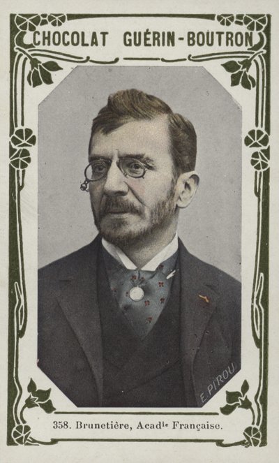Brunetiere, Akademia Francuska (kolorowe zdjęcie) autorstwa French School