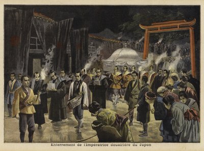 Pogrzeb cesarzowej wdowy Japonii, 1897 autorstwa French School