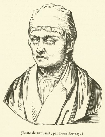 Popiersie Froissarta (rycina) autorstwa French School