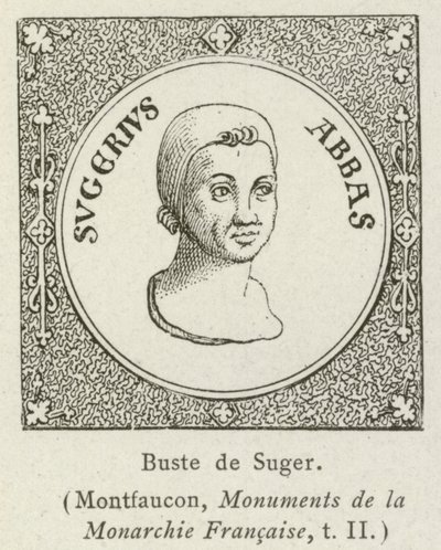 Buste de Suger (grawerunek) autorstwa French School