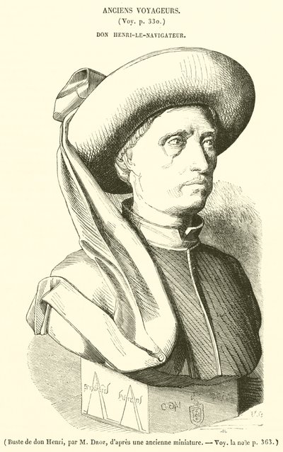 Popiersie Don Henri (grawerowanie) autorstwa French School
