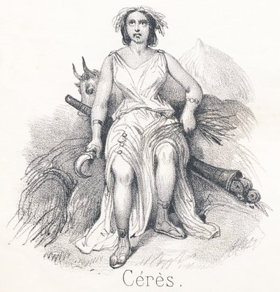 C Ceres: Córka Saturna i Kybele Została nazwana boginią ziemi lub rolnictwa autorstwa French School