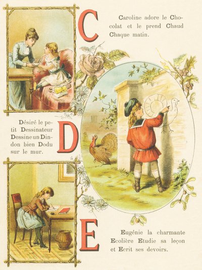 CDE: Czekolada, Rysownik, Turcja autorstwa French School