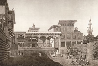Kair: widok wnętrza domu Osman Bey autorstwa French School