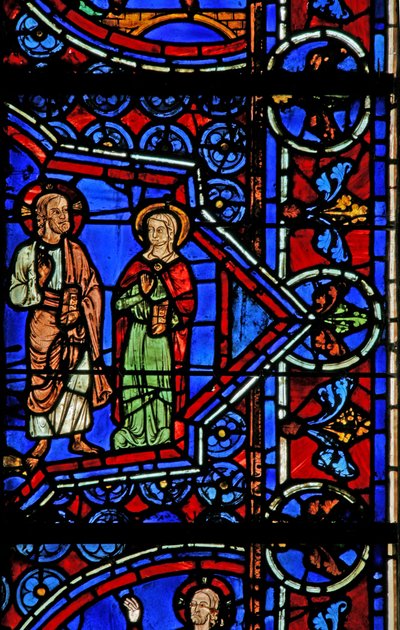 Cana Marriage: Mary mówi, że nie ma już wina (w30a) autorstwa French School