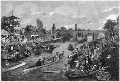 Spływ kajakowy po Sekwanie w Joinville le Pont (Joinville-le-Pont) autorstwa French School