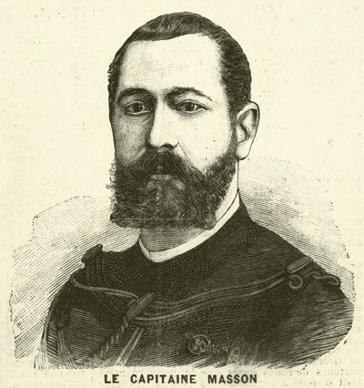 Kapitan Pierre Masson, francuski żołnierz i badacz (rycina) autorstwa French School