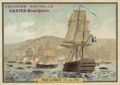 Zdobycie Malty przez Francuzów, 12 czerwca 1798 autorstwa French School