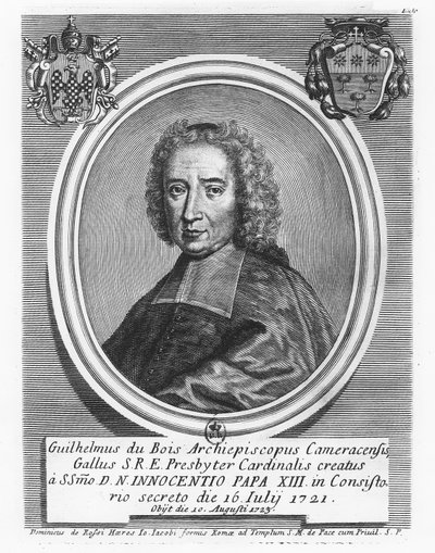 kardynał Dubois (grafika) autorstwa French School
