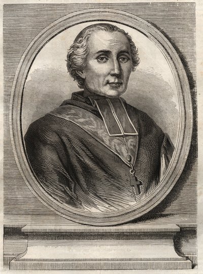 Kardynał Francois-Nicolas-Madeleine (Francois Nicolas Madeleine) Morlot 1795-1862 - Archeveque Paryża i kardynała - autorstwa French School