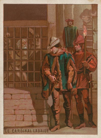 Kardynał Jean La Balue w więzieniu w 1469 r. autorstwa French School