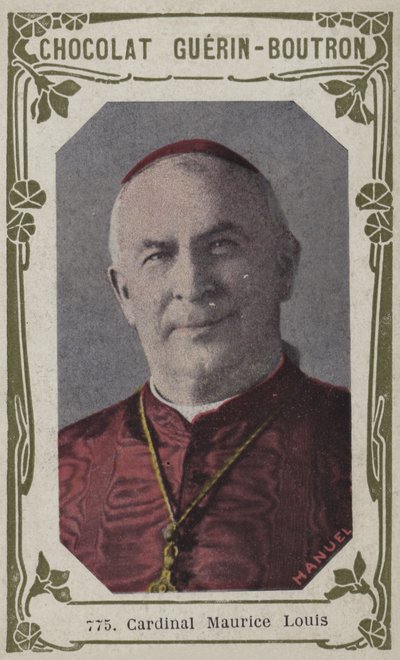Kardynał Maurice Louis (kolorowe zdjęcie) autorstwa French School