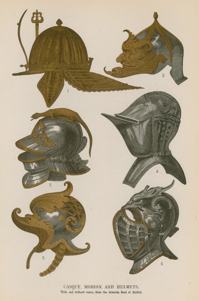 Casque, Morion i hełmy autorstwa French School