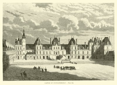 Zamek Fontainebleau autorstwa French School