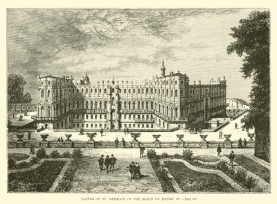 Zamek St Germain za panowania Henryka IV autorstwa French School