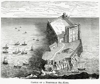 Zamek Northman Sea-King, ok.1880 autorstwa French School