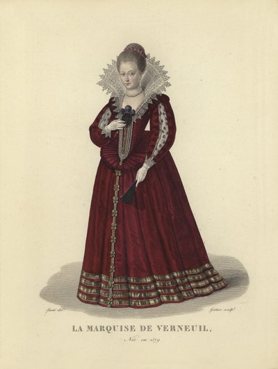 Katarzyna Henriette de Balzac dEntragues, markiza de Verneuil, kochanka króla Francji Henryka IV autorstwa French School