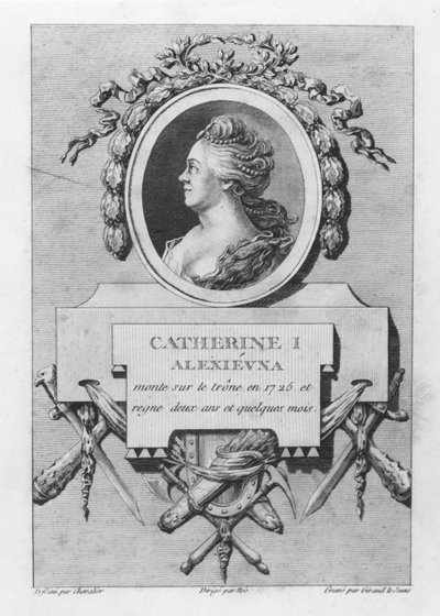 Katarzyna I z Rosji (grafika) autorstwa French School