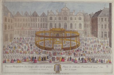 Uroczystości w Lille na cześć narodzin delfina, 1781 r. autorstwa French School