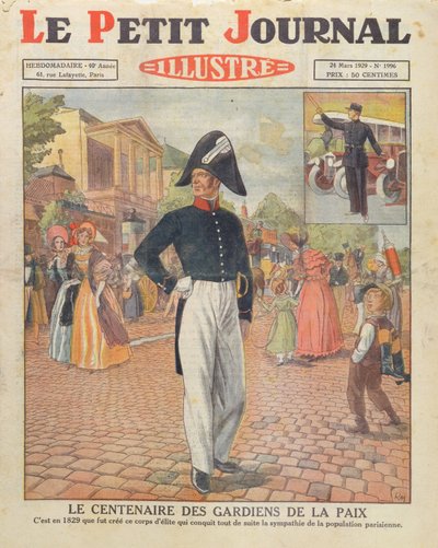 Stulecie Strażników Pokoju, ilustracja na okładce Le Petit Journal, 24 marca 1929 autorstwa French School