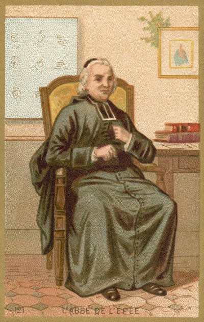 Charles-Michel de lEpee, francuski duchowny i wychowawca filantropijny autorstwa French School