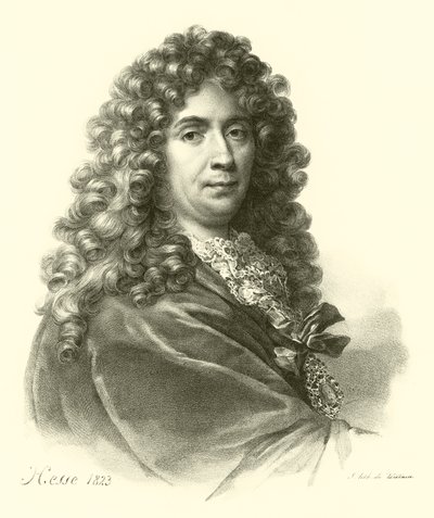 Charles Le Brun, portret (grafika) autorstwa French School