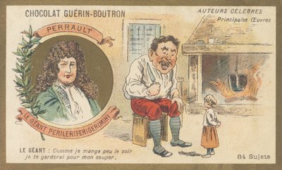Charles Perrault (1628-1703), francuski literat, autor „Le geant Perileriferigerimini” autorstwa French School