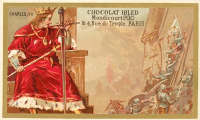 Karol VII z Francji (chromolitho) autorstwa French School