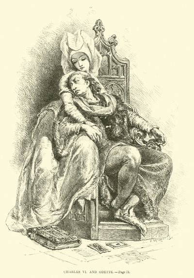 Karol VI i Odeta autorstwa French School