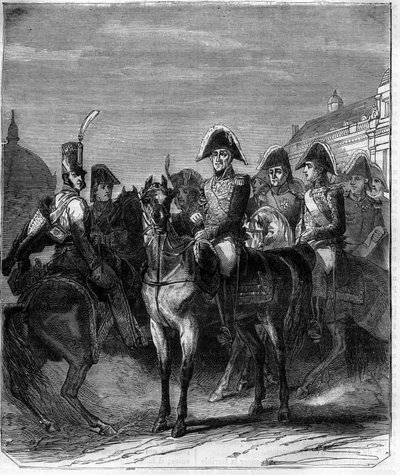 Karol X (1757-1836) król Francji. Grawer w „Historii papieży-królów-królowych i cesarzy na przestrzeni wieków” autorstwa Maurice Lachatre autorstwa French School