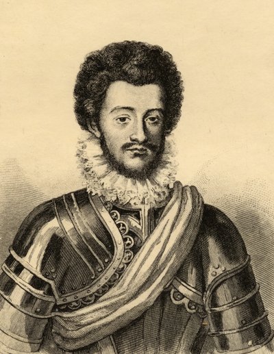 Charles de Guise (1554-1611) książę Mayenne (grafika) autorstwa French School