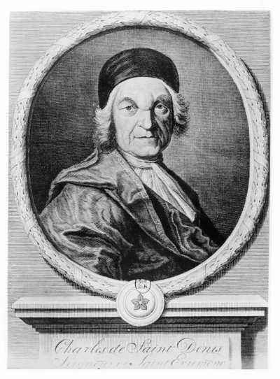 Charles de Saint-Évremond (grafika) autorstwa French School
