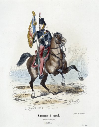 Łowcy na koniach: Porte - Standard w 1854 r. - w „Histoire de l