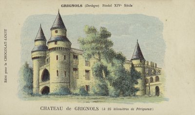 Chateau de Grignols, Grignols, Dordogne autorstwa French School