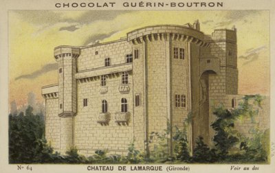 Zamek w Lamarque, Gironde autorstwa French School