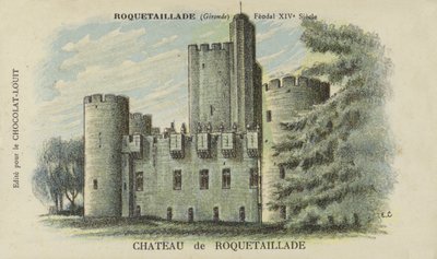Zamek Roquetaillade, Roquetaillade, Gironde autorstwa French School