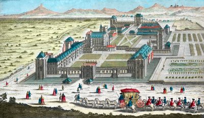 Chateau de Vincennes pod Paryżem - w XVIII wieku autorstwa French School
