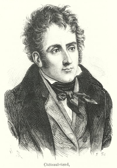 Chateaubriand (grawerowanie) autorstwa French School