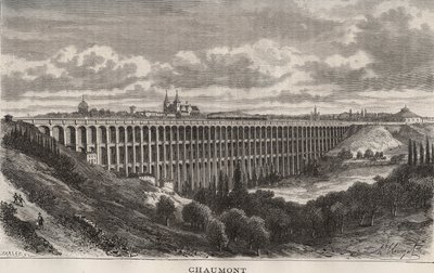 Chaumont - Haute-Marne - grawer w „La France illustrée: geografia, historia, administracja statystyczna” autorstwa V.A. Malt-Browna. 1884 autorstwa French School