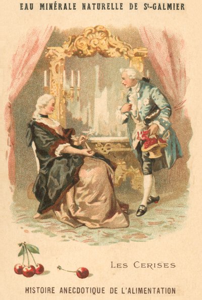 Wiśnie (chromolitho) autorstwa French School