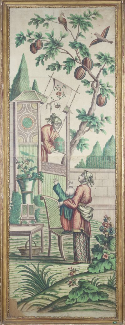 Tapeta chinoiserie autorstwa French School
