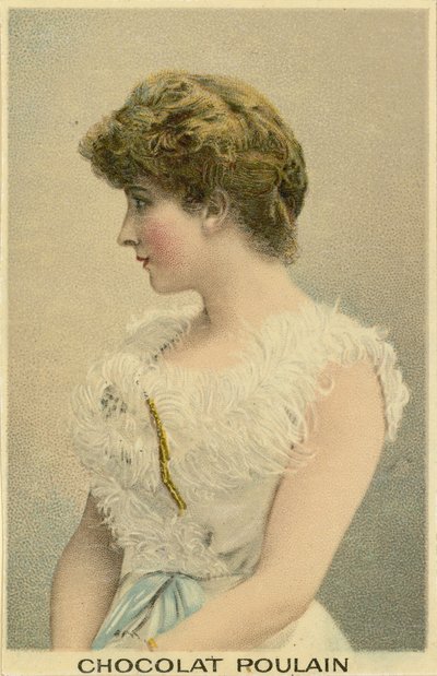 Czekoladowa Poulain Pomarańczowa karta handlowa autorstwa French School
