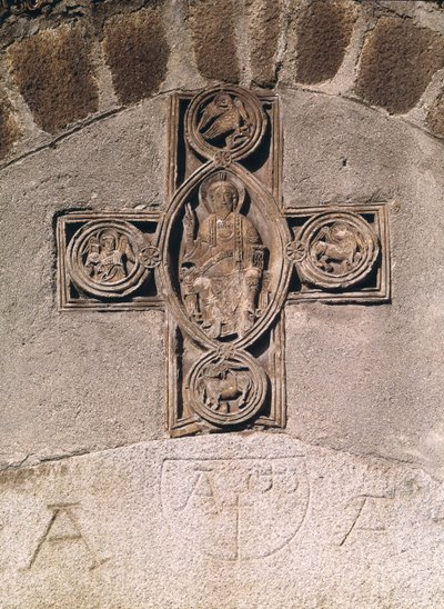 Chrystus w majestacie z symbolami ewangelistów, IX-X w. autorstwa French School