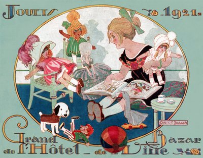 Zabawki świąteczne. 1921 (grawerowanie) autorstwa French School