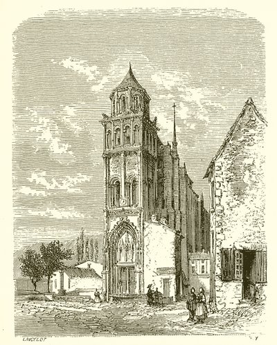 Kościół Sainte-Radegonde w Poitiers autorstwa French School